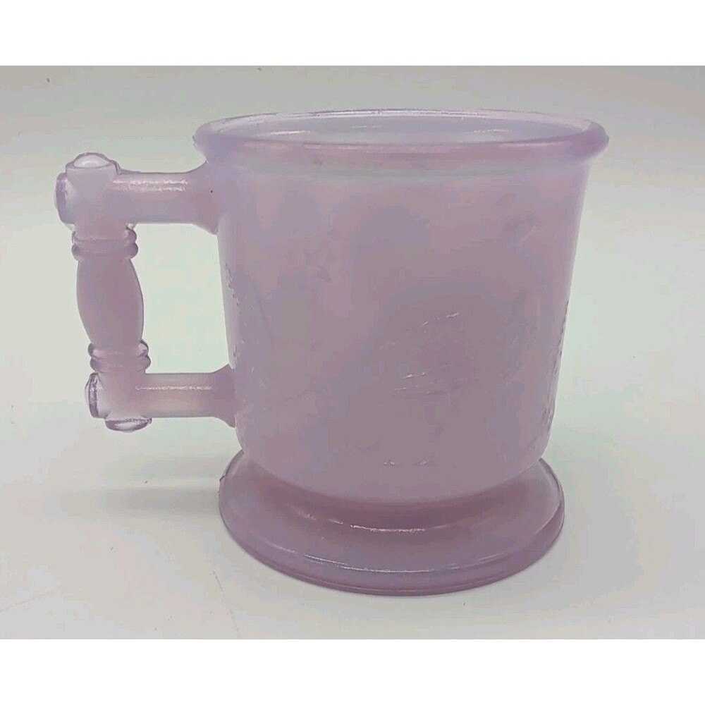 Vintage Boyd Children's Mug Peacock Crane Lavender Light Purple
